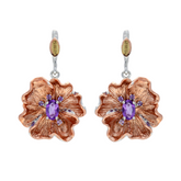 Amethyst Flower earrings - penelope-it.com